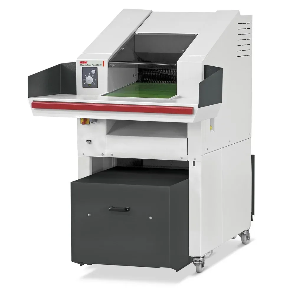 Schredder-Pressen-Kombination, Presskraft 80 kN, Schnittbreite 3,9 mm HSM