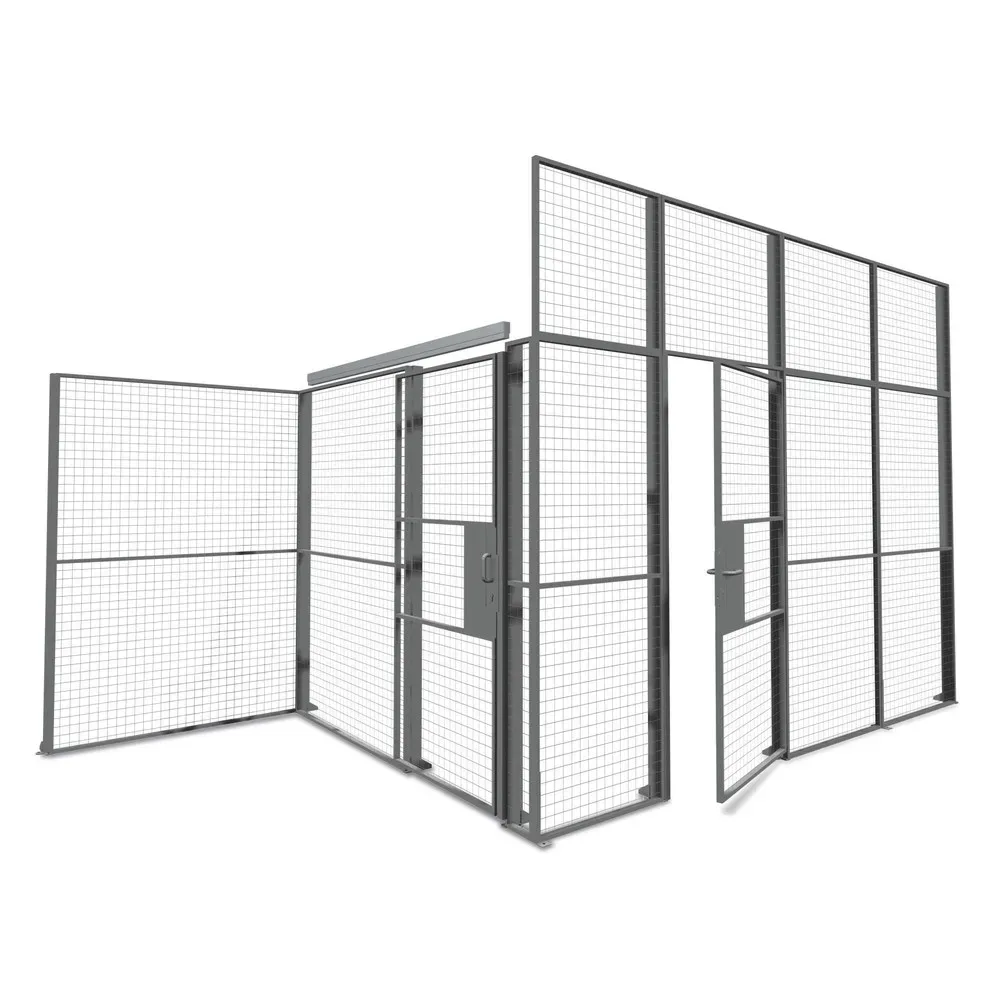 Flügeltür für TROAX® Trennwandsystem, für Lagertrennwand, Breite 1.000 mm, Vorhängeschloss