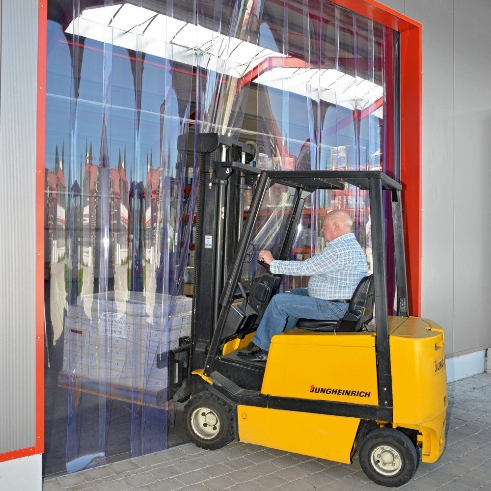 Streifenvorhang für den Aussenbereich, Streifen Länge 2.600 mm, Überlappung 72 mm