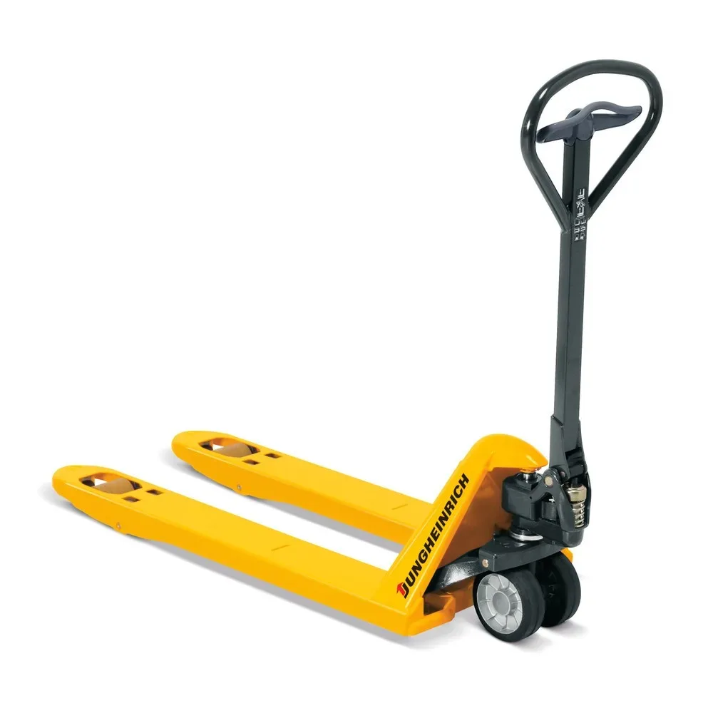 Jungheinrich? Handhubwagen AM 22 mit Schnellhub, geräuschgedämpft, Tragfähigkeit 2.200 kg, Gabellänge 795 mm, Vollgummi/Polyurethan, Tandemrollen