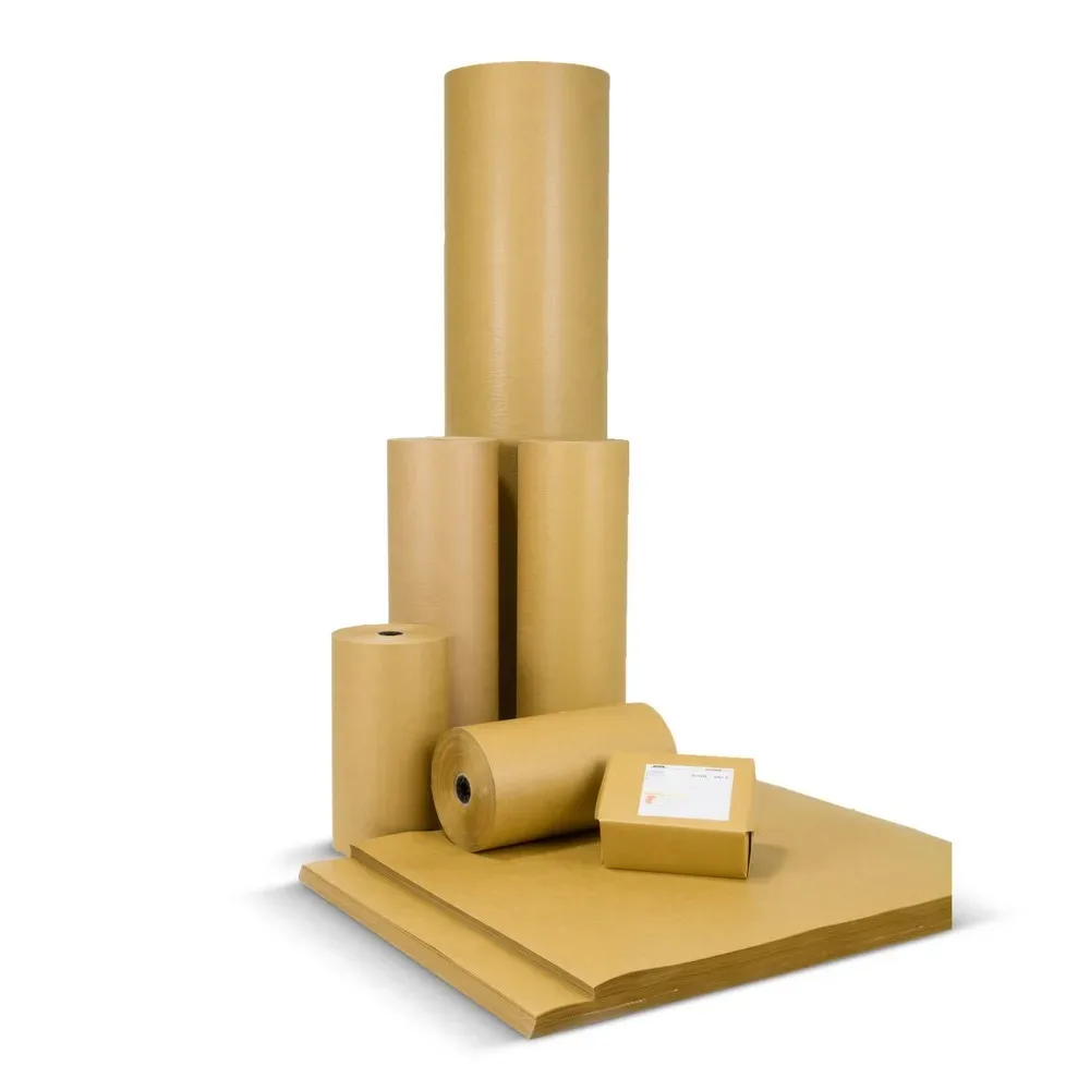 Natronkraftpapier, glatt, Breite 750 mm, 70 g/m², 2 Rollen/VE