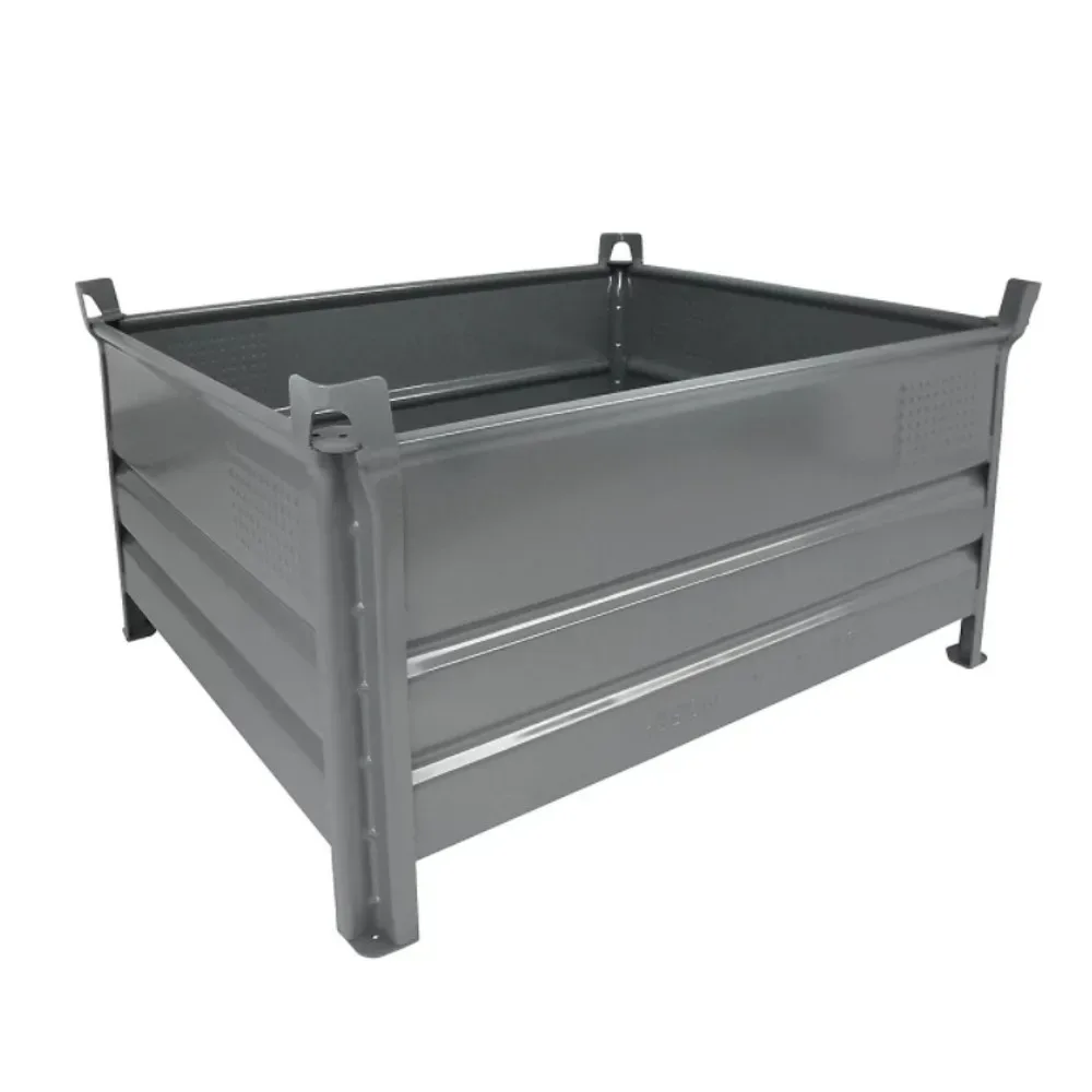 HESON® Stapelbehälter, mit Vollwand, Tragkraft 2.000 kg, BxT 1.200 x 800 mm