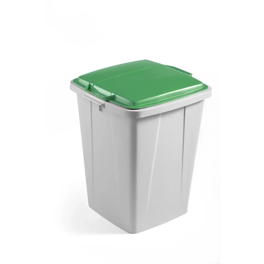 Wertstoff-Sammelbehälter, 90 l, mit Deckel, grün