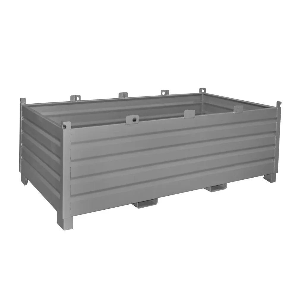 Bauer® Sammelbehälter-System Typ SBS, Volumen 2 m³, RAL 7005 mausgrau