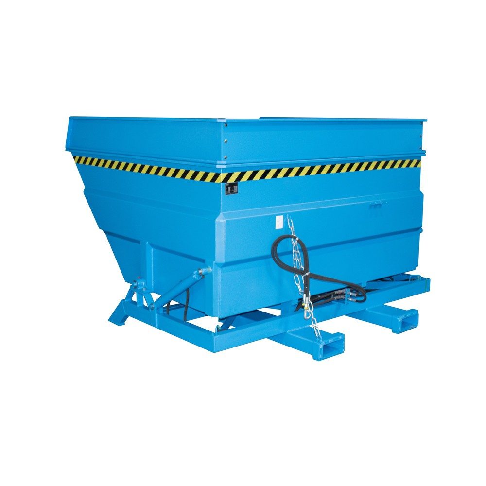 Bauer® Kippbehälter Typ BKC-H, Volumen 4,0 m³, RAL 5012 lichtblau