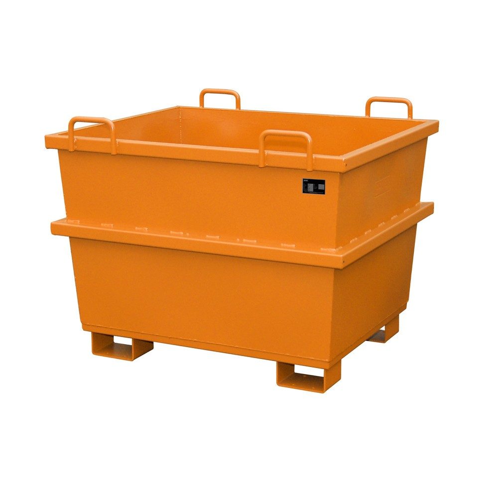 Bauer® Universal-Container Typ UC, Volumen 0,75 m³, RAL 2000 gelborange
