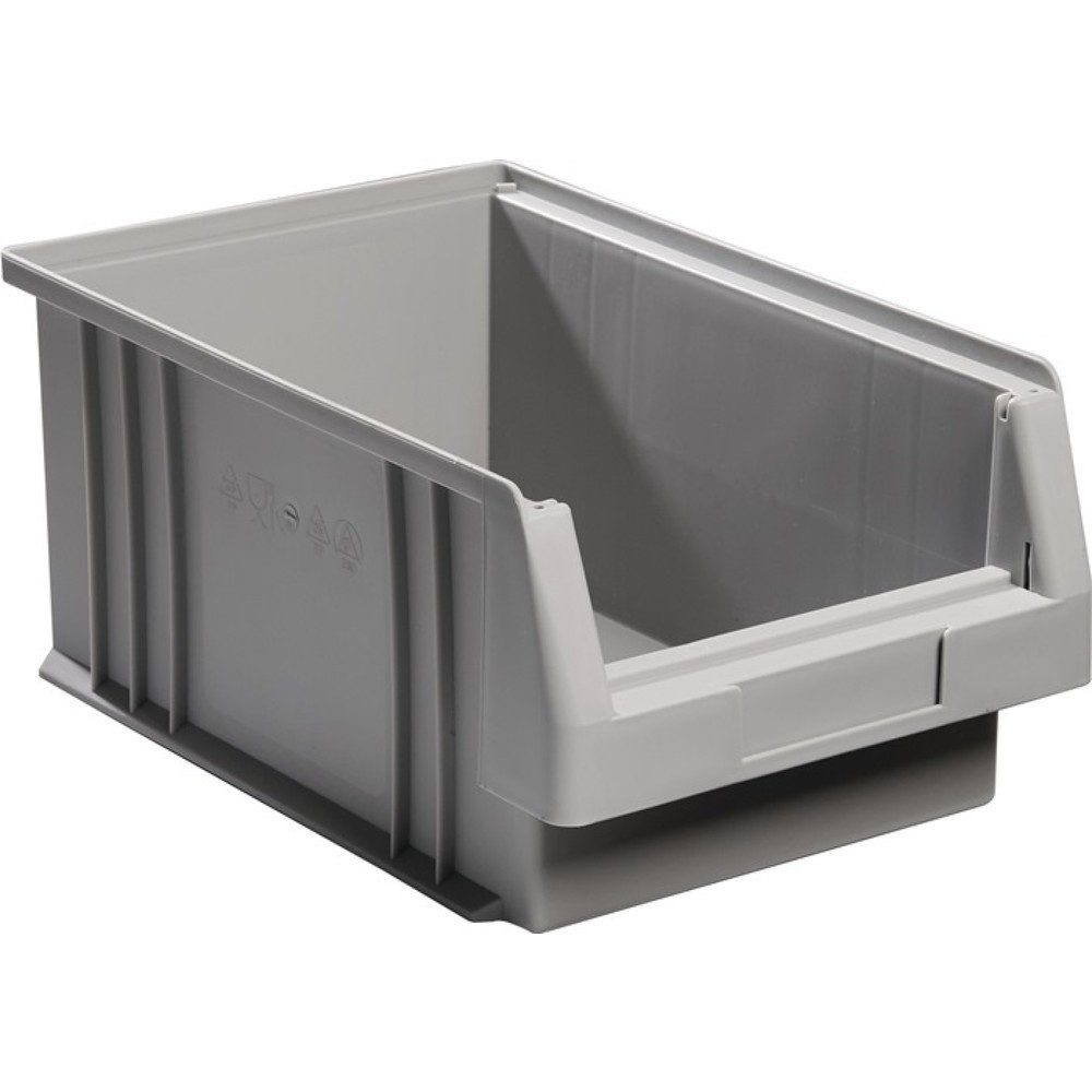 LA-KA-PE Sichtlagerkasten PLK, PP grau, L330xB213xH150mm