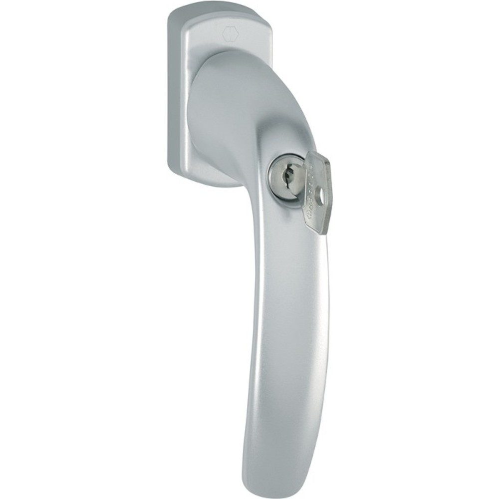 HOPPE Fenstergriff New York 0810S/U10, 35 mm, Aluminium F8707 / dunkelbraun, abschliessbar