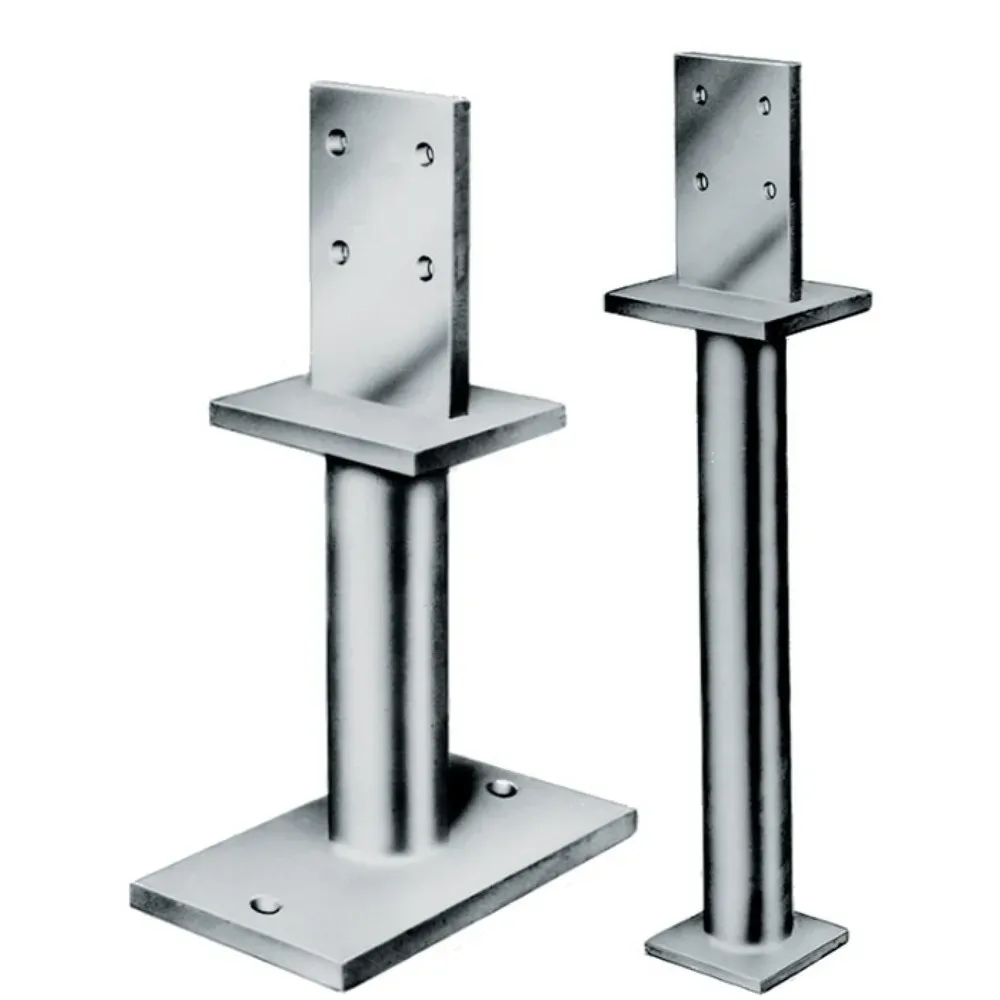 SIMPSON STRONG TIE Stützenfuss PIS / PISB, Stahl stückverzinkt zum Einbetonieren, 100 x 80 x 10 mm, Loch-Ø 8,5 mm