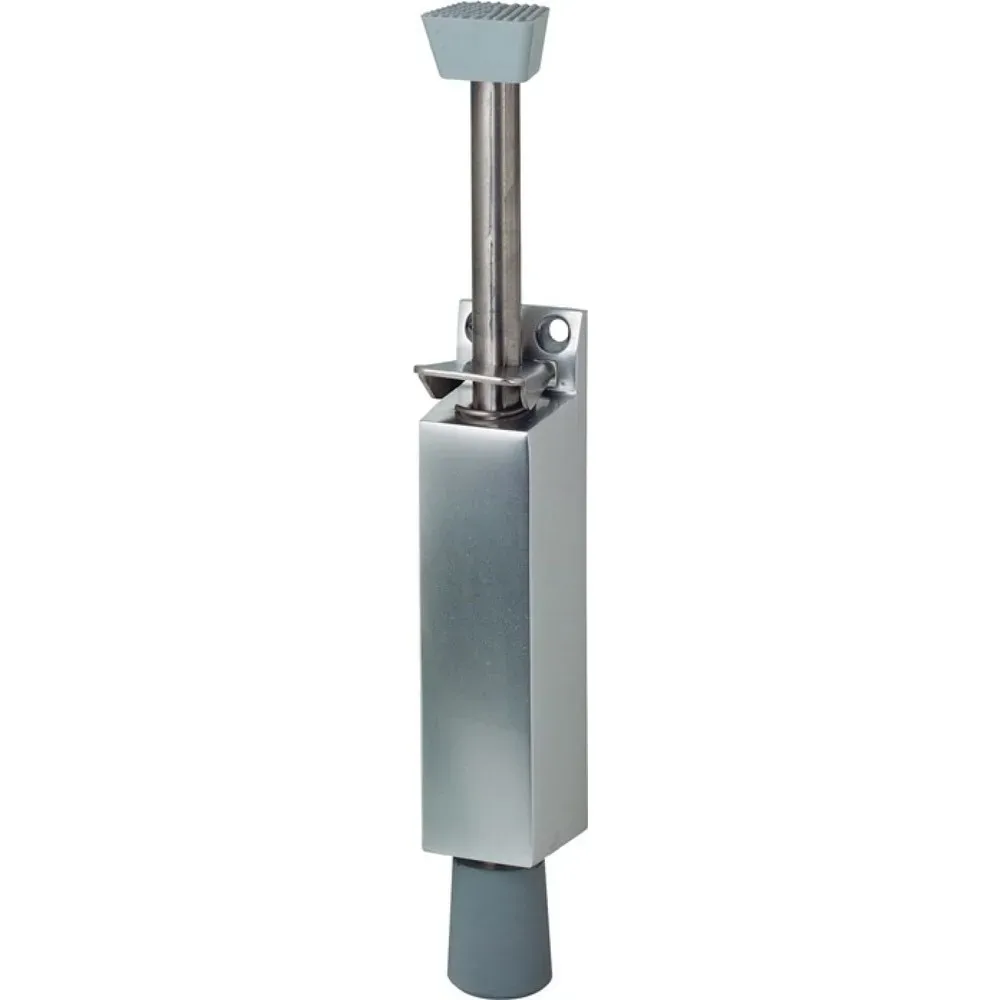 KWS Türfeststeller 1045.02, Hubhöhe 90 mm, Aluminium silberfarbig lackiert, Türmontage