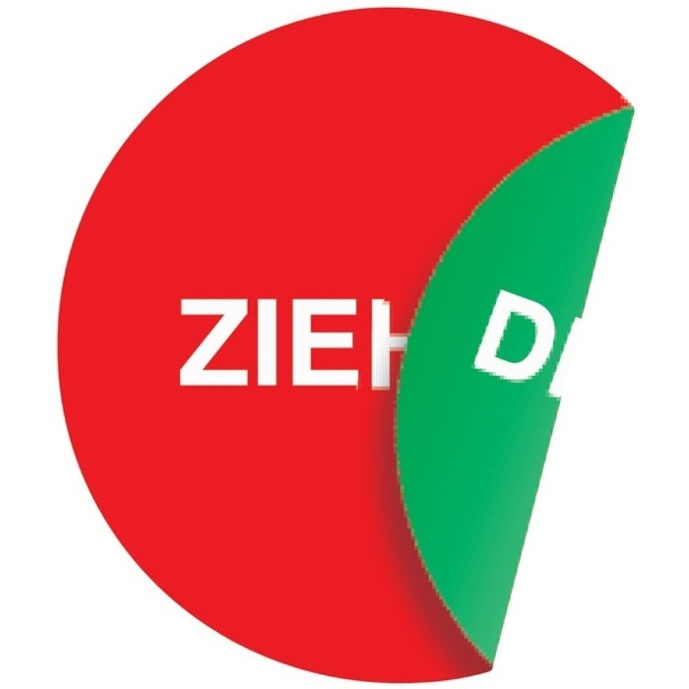 Türaufkleber, Ziehen/Drücken, Ø 50 mmLxB, Folie selbstklebend