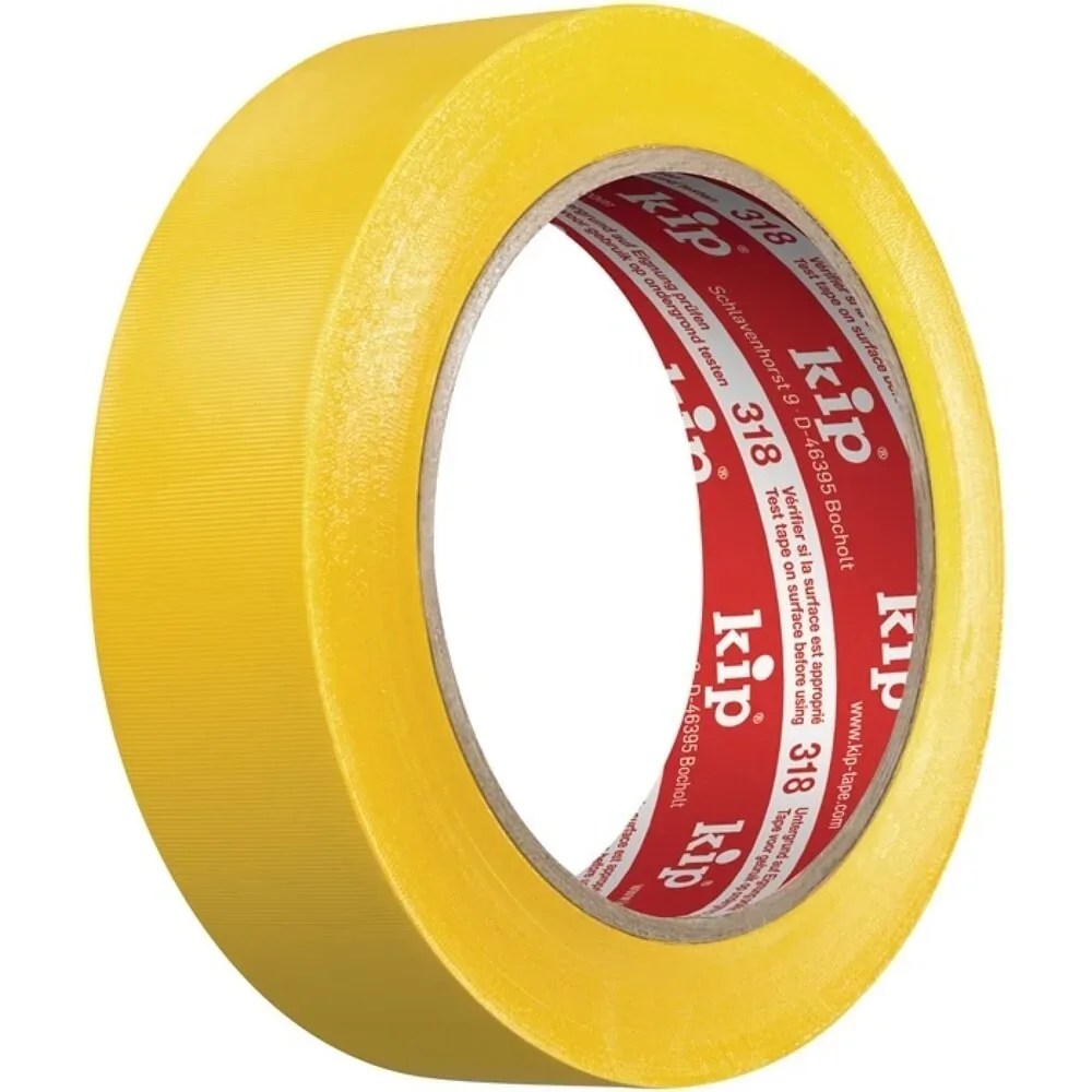 KIP PVC Schutzband 318, Länge 33 m Breite 50 mm, gelb, Rolle