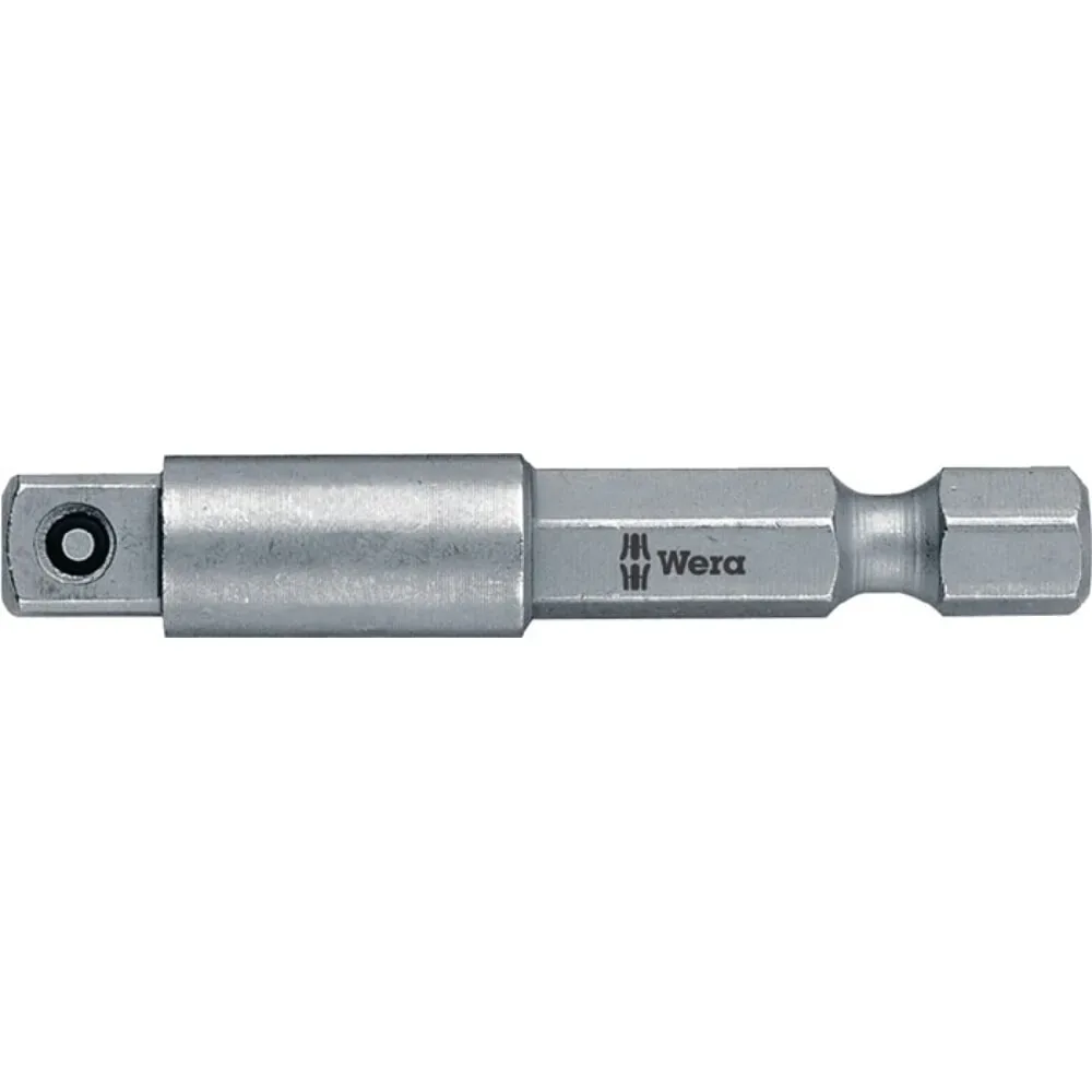 WERA Adapter 870/4, Abtriebsvierkant 1/4 ?, Antriebssechskant 1/4 ?, Länge 50 mm