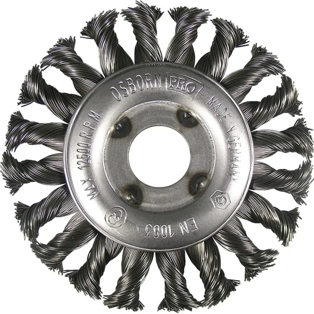 OSBORN Rundbürste, Stahl 13 mm, Ø 125 mm Drahtstärke 0,35 mm, 12500 min-¹