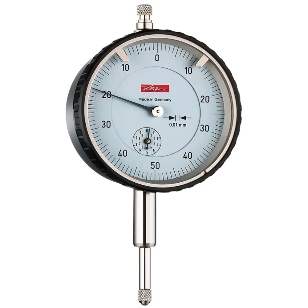 KÄFER Messuhr M2T B, Ziffernblattbezifferung beids. 0-50-0, 10 mm Ablesung 0,01 mm