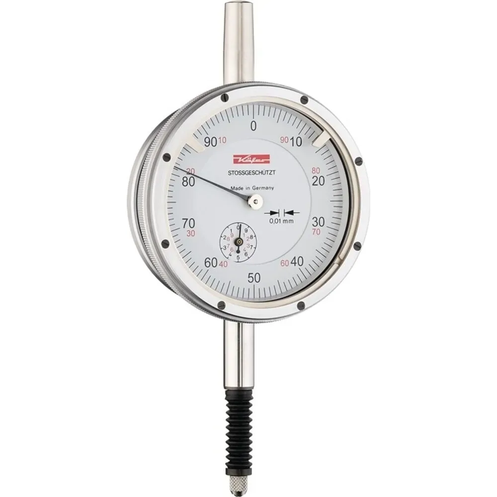 KÄFER Messuhr M2 SW, mit Stossschutz, 10 mm Ablesung 0,01 mm
