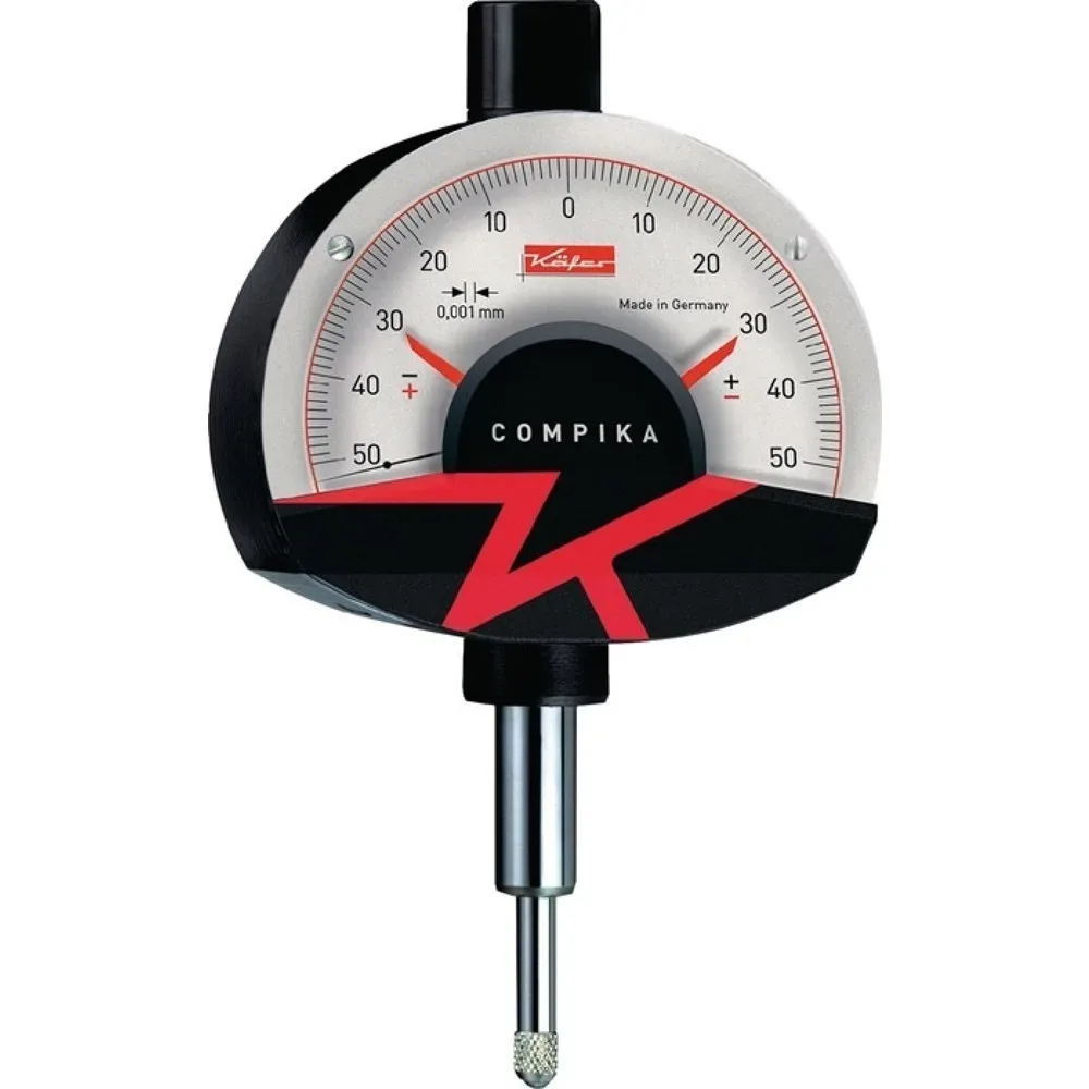 KÄFER Feinzeiger Compika 1001, mit Stossschutz, 0,1 mm Ablesung 0,001 mm