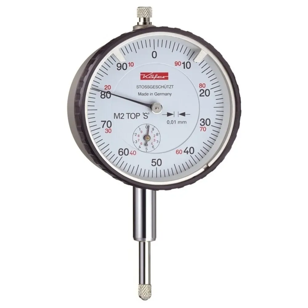 Messuhr M2 Top S 10mm Abl.0,01mm m.Stossschutz KÄFER