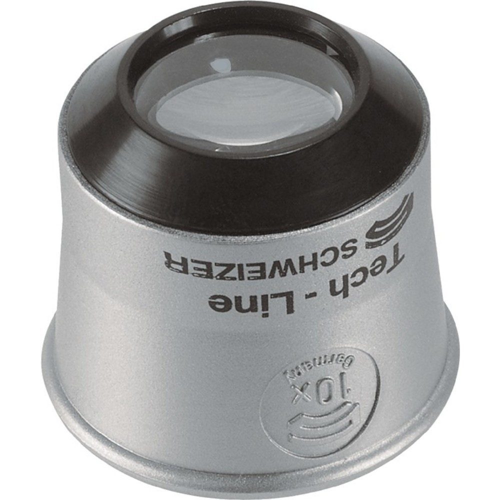 SCHWEIZER Uhrmacherlupe Tech-Line, Vergrösserung 10x, Linsen-Ø 22,8 mm