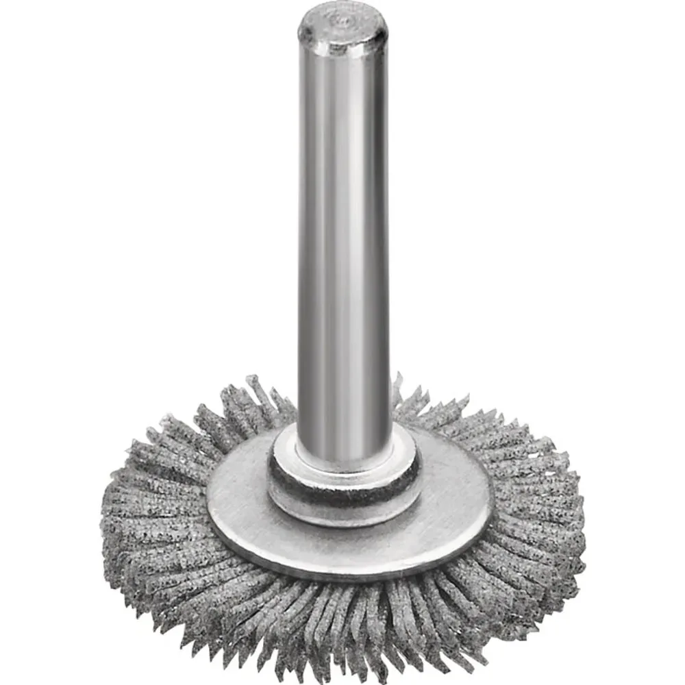 Rundbürste D.30mm Schaft 6mm SiC Schleifborsten K.320 6mm 20000min-¹ LESSMANN