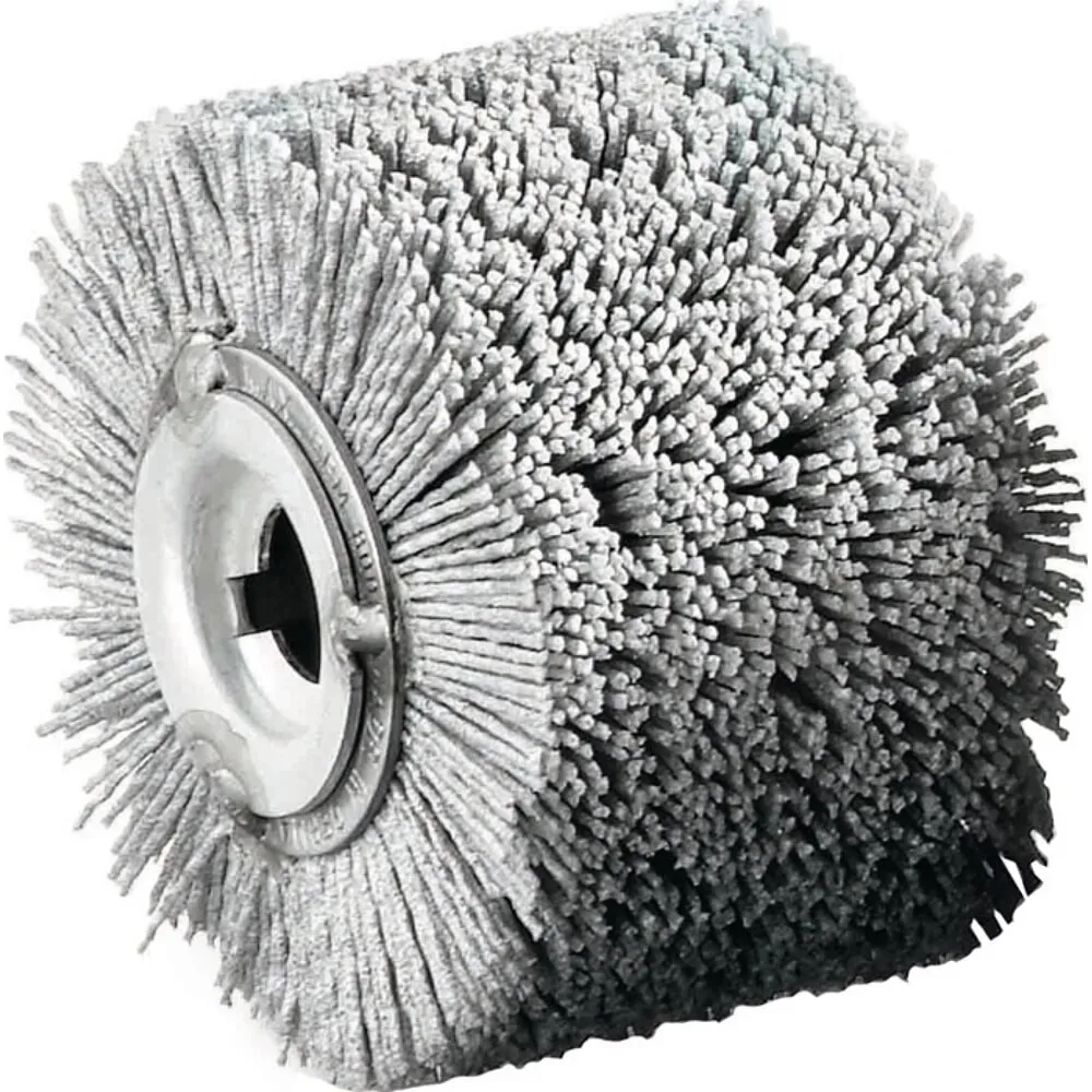 Lessmann 323.828.19 Schleifwalze Kunststoff-Rundbürste SIC K80 Ø100x70mm Bohrung 19,2mm Durchmesser 100 mm 1 St.