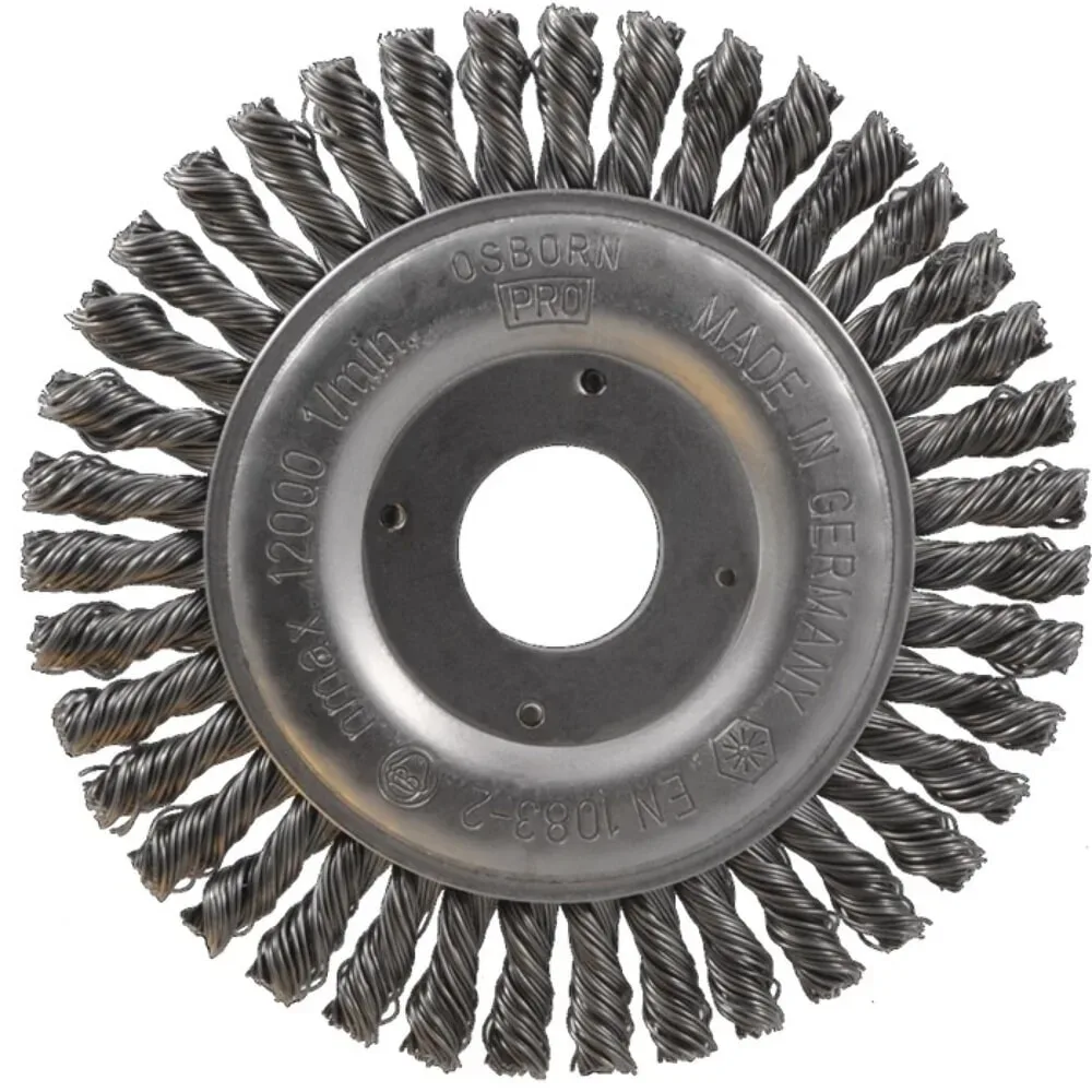 OSBORN Pipelinebürste, Stahl 6 mm, Ø 125 mm Drahtstärke 0,5 mm, 12500 min-¹