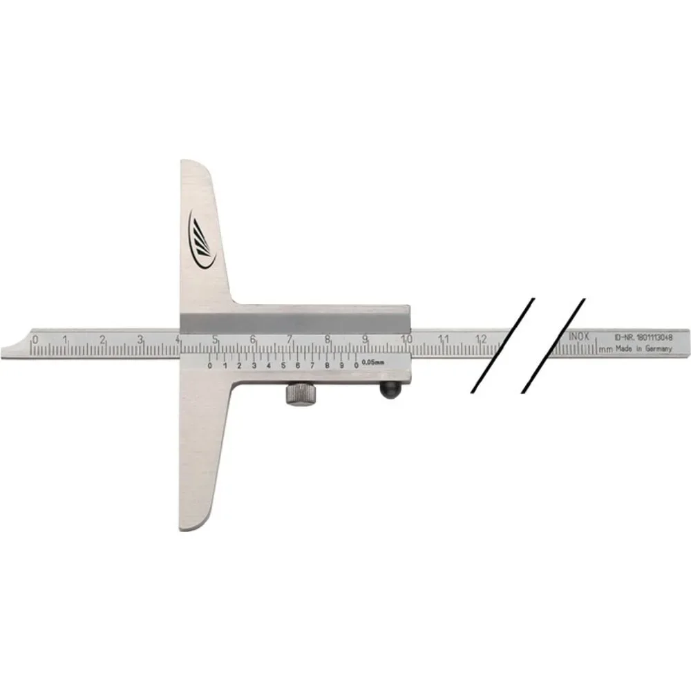 Tiefenmessschieber DIN 862 500mm ger.Schiene 12x4mm H.PREISSER