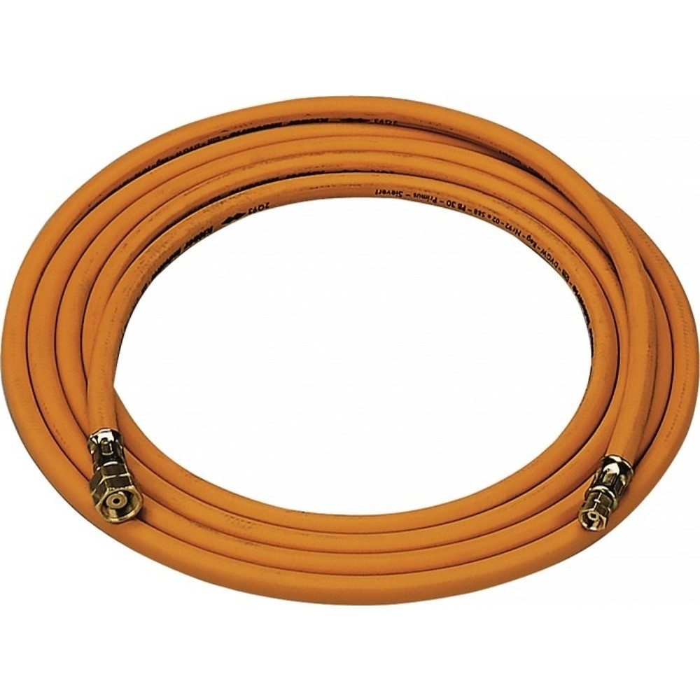SIEVERT Propangasschlauch, G3/8? LH x G3/8? LH Hochdruck, 4x4mm, Länge 5 m