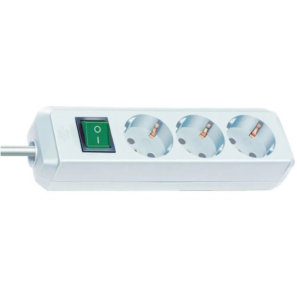 brennenstuhl Steckdosenleiste Eco Line, Steckdosen 3, 16 A 250 V, 1,5 m H05VV-F 3 x 1,5 mm²