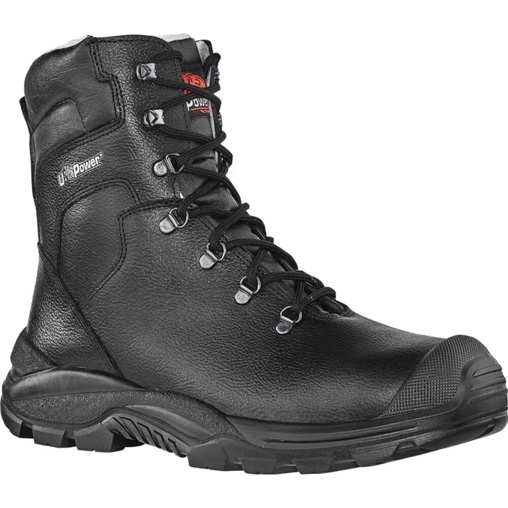 U.POWER Sicherheitswinterstiefel KLEVER UK, S3 CI SRC, Grösse 45 schwarz, Leder
