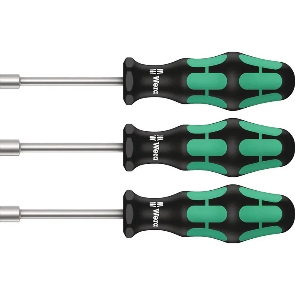 Wera 395 HO Sanitär Steckschlüssel-Schraubendreher Schlüsselweite (metrisch): 10 mm Schlüsselweite (Zoll): 7/16 Zoll
