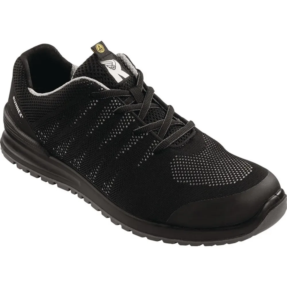 RUNNEX Sicherheitshalbschuh SportStar 5108, S1P SRC ESD EN ISO 20344/20345, Grösse 41 schwarz/grau, Polyester