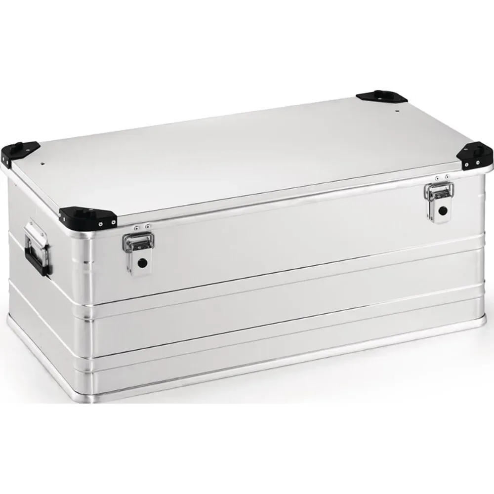 Aluminiumbox, mit Klappverschluss und Stapelecken, L902xB495xH380mm 140 l