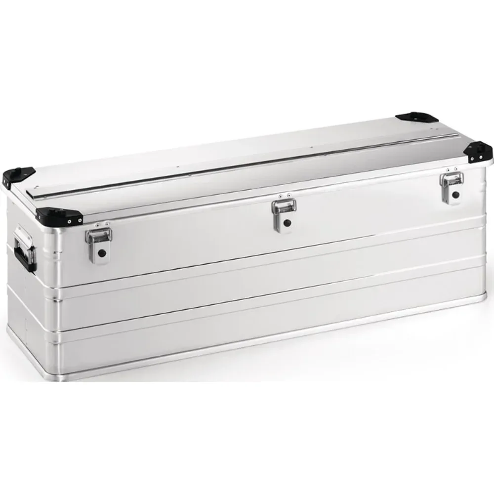 Aluminiumbox, mit Klappverschluss und Stapelecken, L1182xB385xH410mm 163 l