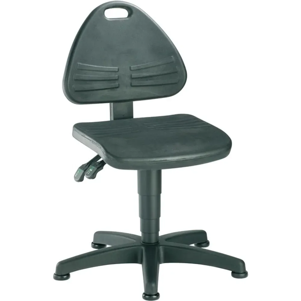 Arbeitsdrehstuhl, gepolstert mit PU-Schaum, mit Bodengleitern, Höhenverstellbereich 430 - 600 mm bimos