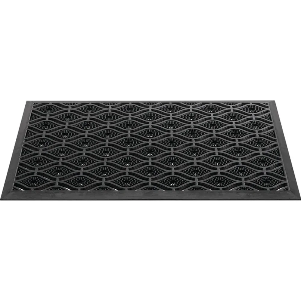 Fussmatte, L450xB750xS15mm, schwarz Gummi