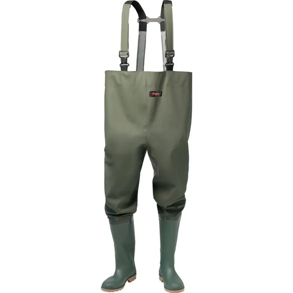 NORWAY Wathose Gr.46 olivgrün PVC auf
