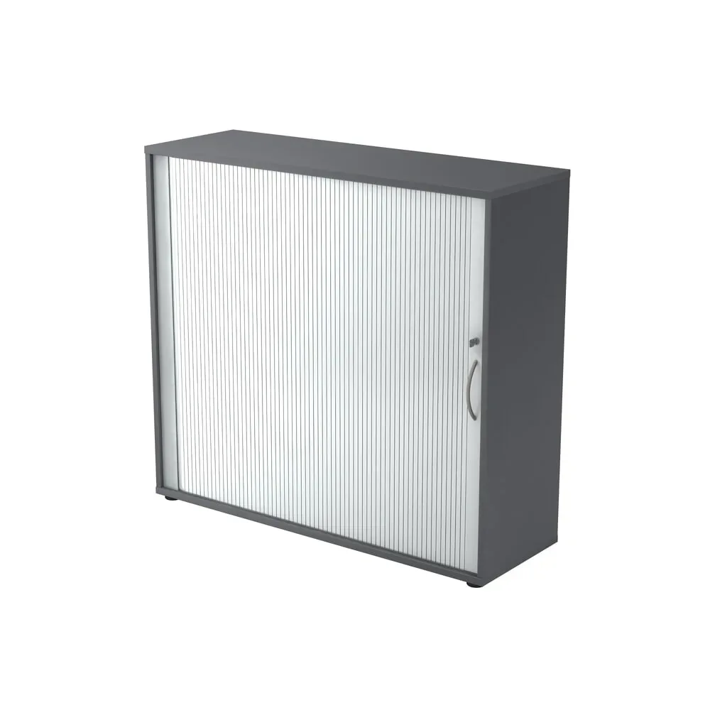 Aktenschrank Office Silber/Grau Holz/Kunststoff 120 cm 40 cm 110 cm - Farbe: Silber, Graphit - Material: Holzwerkstoff, Kunststoff - Aktenschrank