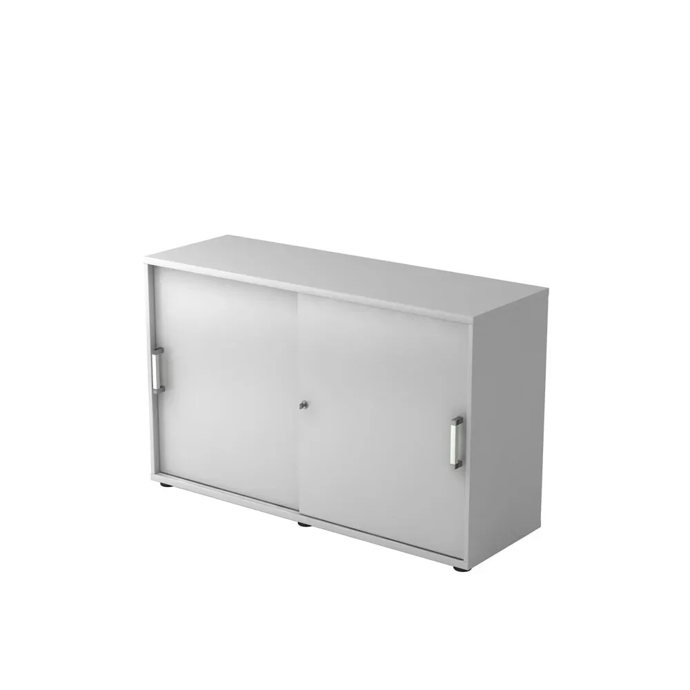 Hammerbacher Schiebetürenschrank 2FH CE Grau 1.200 x 400 x 748 mm