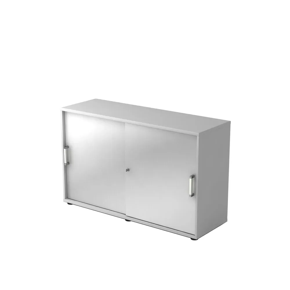 Hammerbacher Schiebetürschrank 2OH 120cm CE Grau/Silber