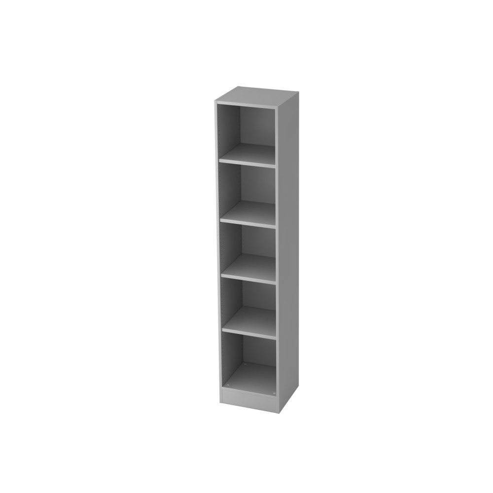 Hammerbacher Regal 5FH Grau 406 x 400 x 2.004 mm