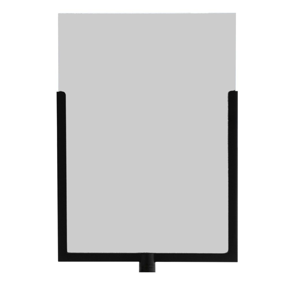 Schildtafel Allroundline ALCT-SH, geeignet für Leitkegelaufsatz ALCT-O, A4 Hochformat, Metall & Plexiglas, schwarz-transparent