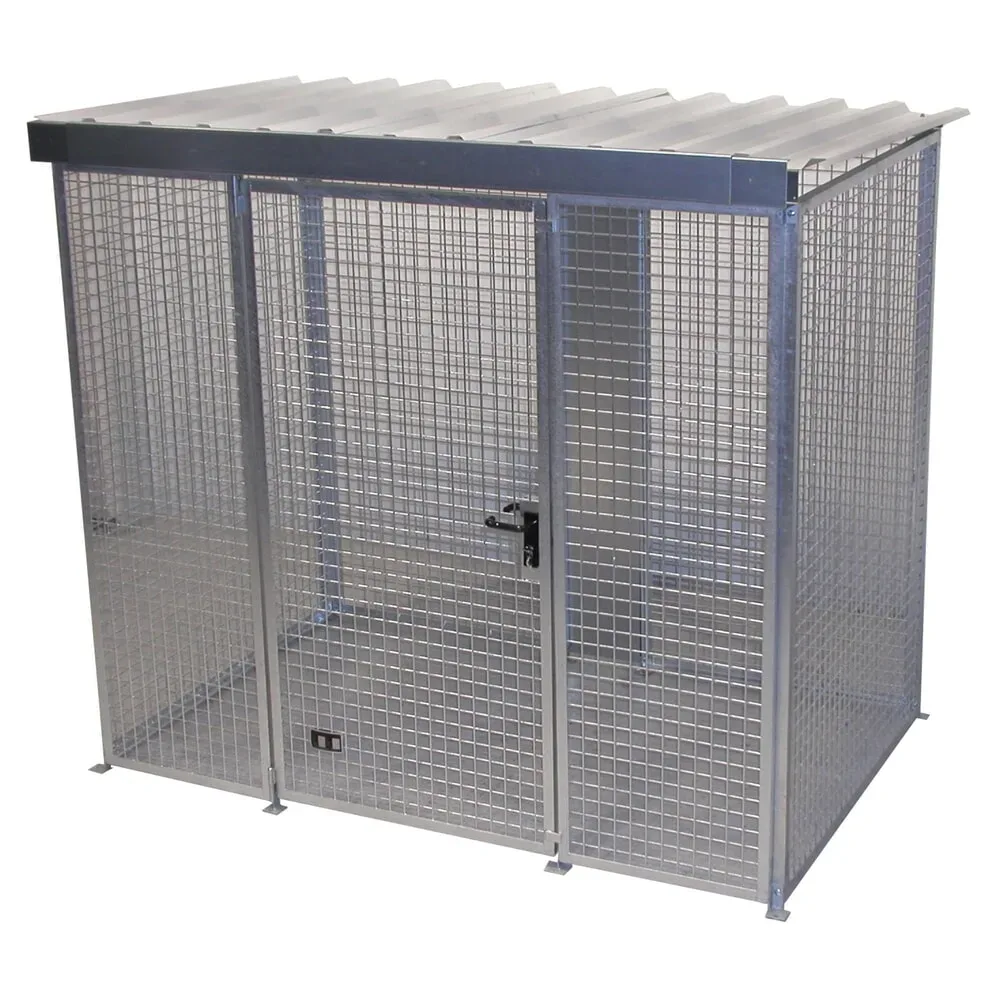 Gasflaschen-Container für 60 Flaschen, mit Dach