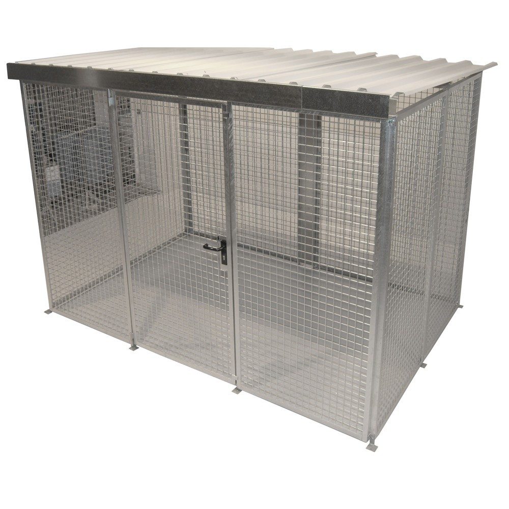 Gasflaschen-Container für 104 Flaschen, mit Dach
