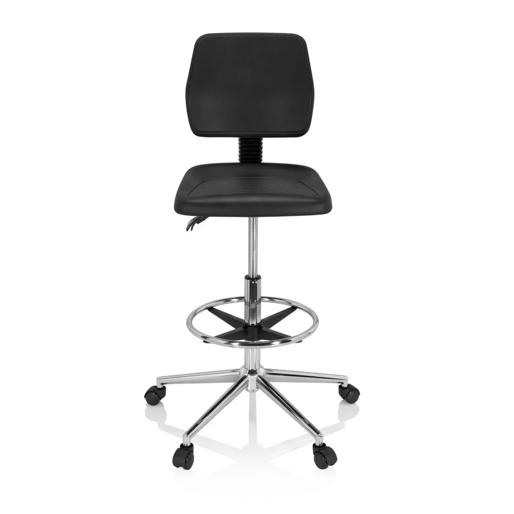 hjh OFFICE Ergonomischer Hocker / Arbeitsstuhl TOP WORK 11 I Hartschaum, schwarz