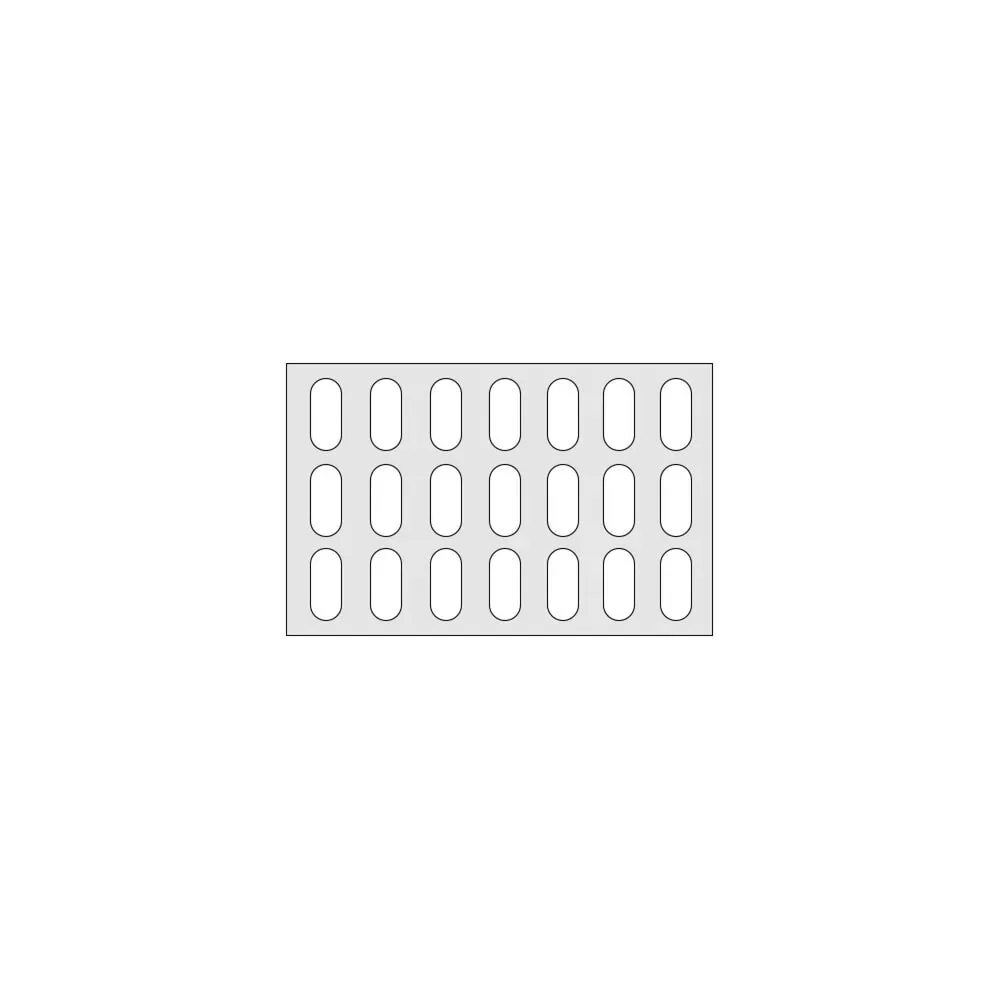 Fachboden für Aluminium-Regal, Kunststoffgitter, BxT 750 x 480 mm
