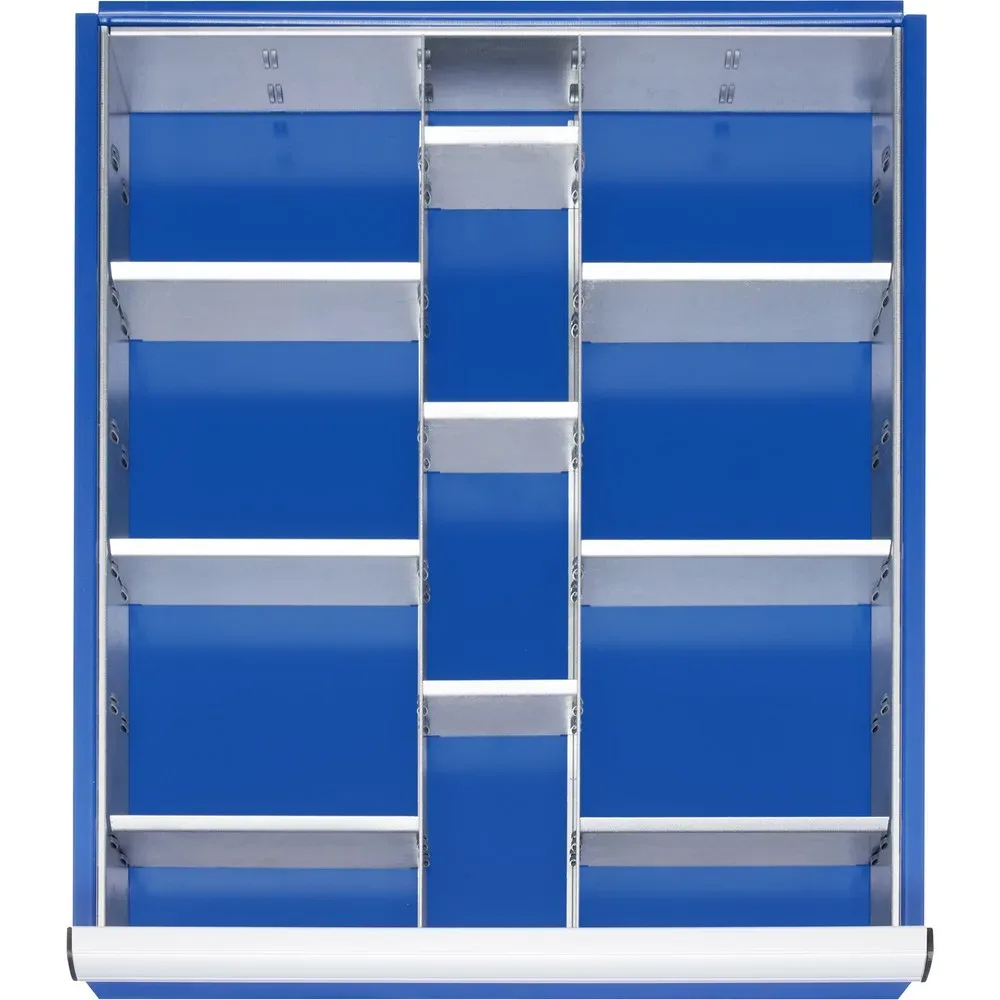 Rau Einteilungs-Set 2-9, passend für Werkbank Typ 7125-1, 7126-1, 7502-1, 7509-1, 7513-1, Schubladenhöhe 180?360 mm, nicht leitfähig