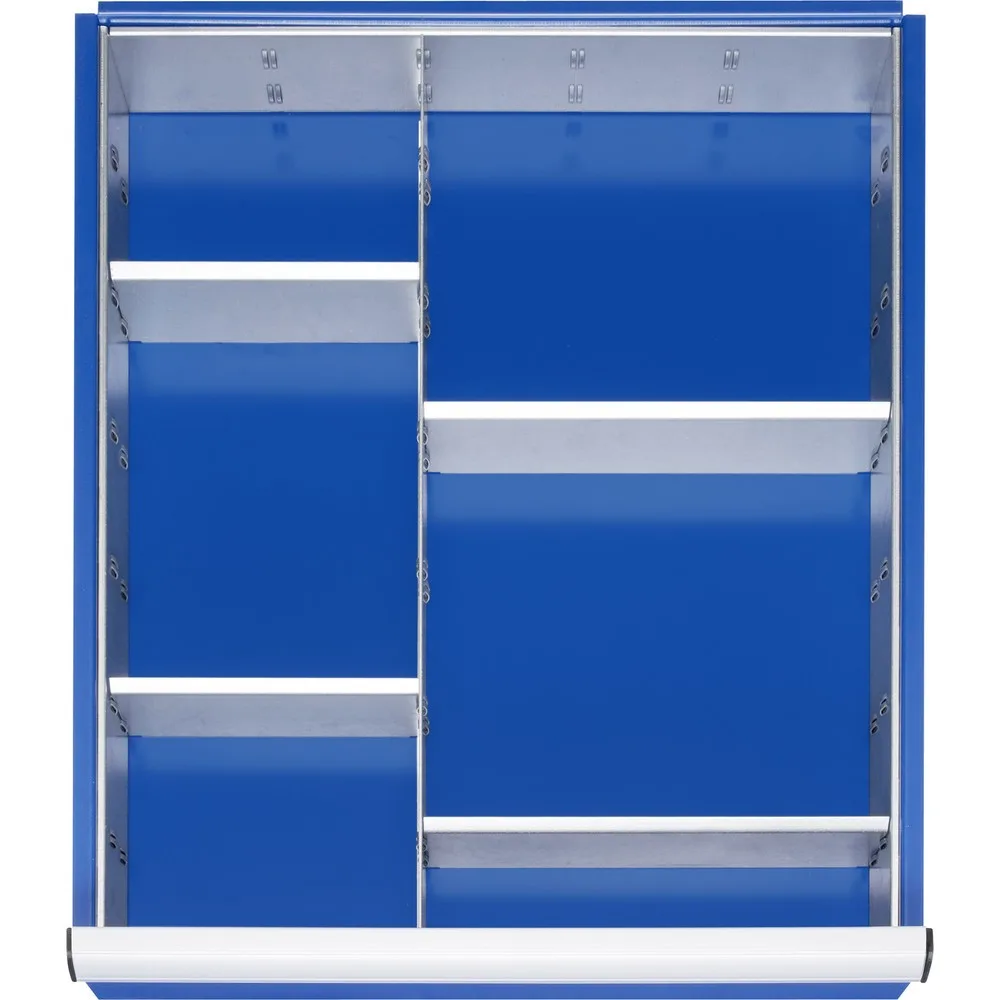 RAU Einteilungsset für Schublade, HxBxT 90 x 490 x 560 mm, mit 4-tlg. Rasterleisten-Set, Grösse L für Fronthöhe 120-150 mm