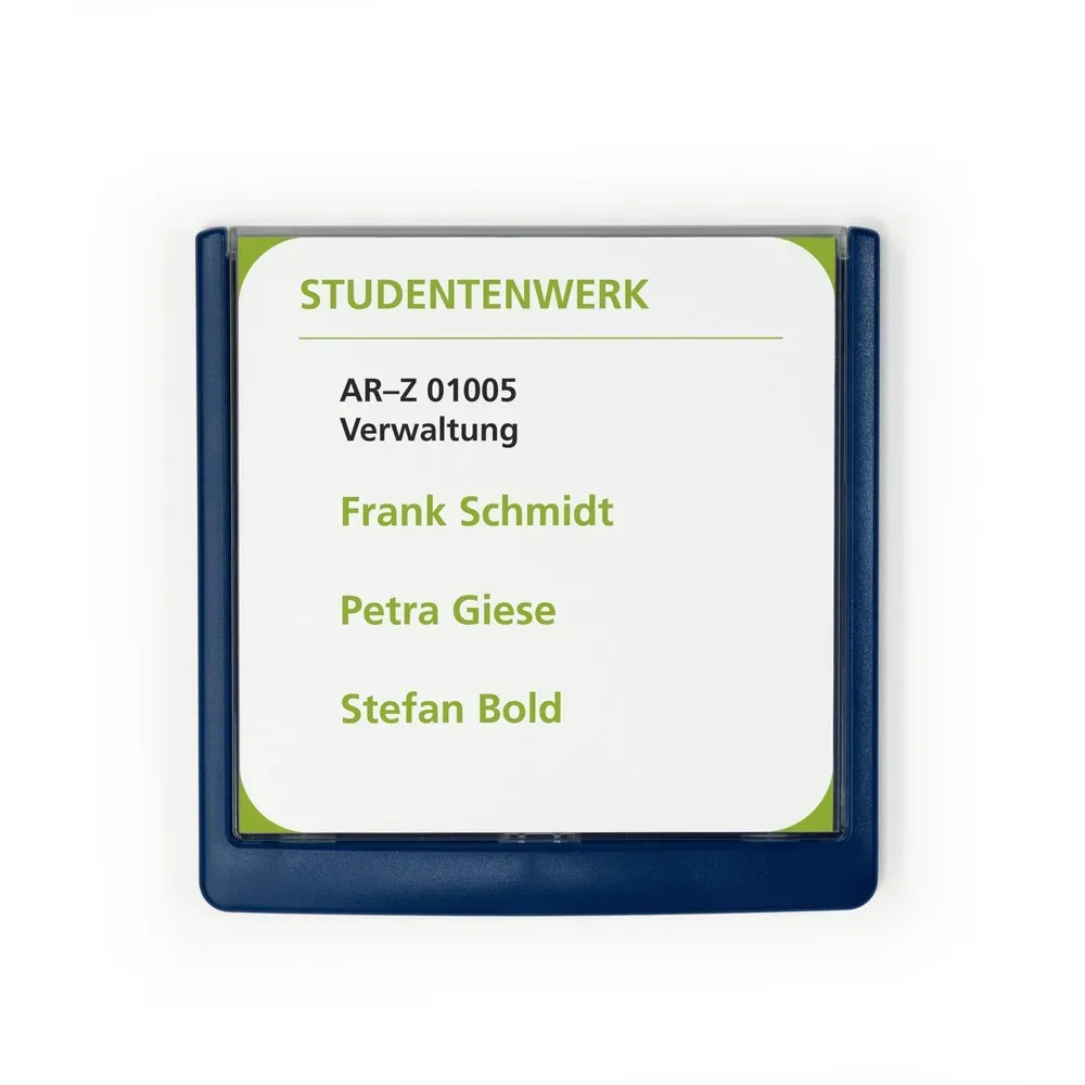 DURABLE Türschild Kunststoff Blau 14,9 x 14,85 cm