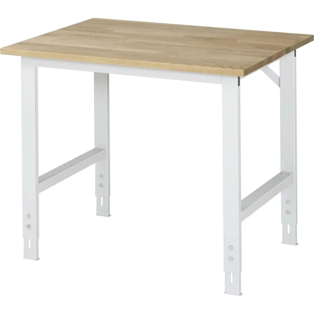 RAU Arbeitstisch, Buche-Platte, B 1000 x T 800 x H 760-1080 mm